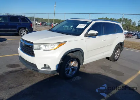 2014 Toyota Highlander Xle V6 from USA, damaged, VIN 5TDKKRFH2ES028570